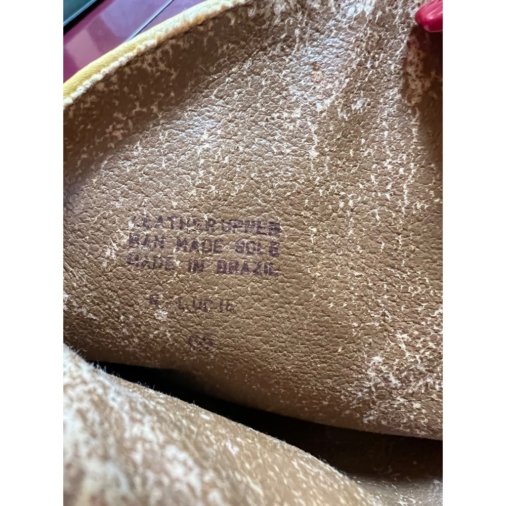 Nine West Vintage Cowgirl Boots Womens 10 Yellow Rose Y2K Made in Brazil - Picture 14 of 15